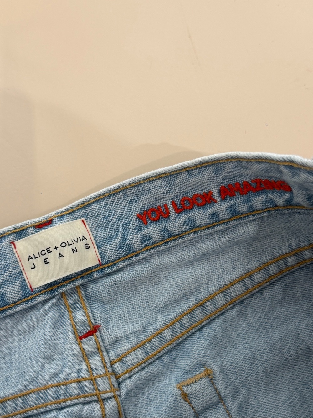 Alice + Olivia Amazing High Rise Boyfriend Distressed Straight Leg Jeans Size 26 - Picture 11 of 14